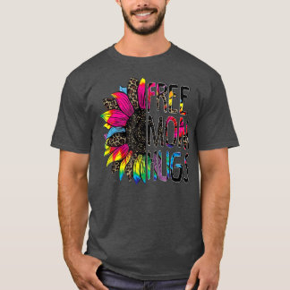 Gay pride Free Mamma Hugs Solros Leopard Rainbow T Shirt
