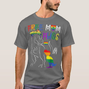 Gay pride Free Mamma Hugs T HBT Mamma Dinosaur Re Shirt