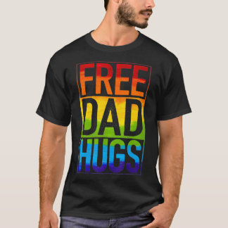 Gay pride Free Pappa Hugs Rainbow LGBT HGBTQ Pride T Shirt
