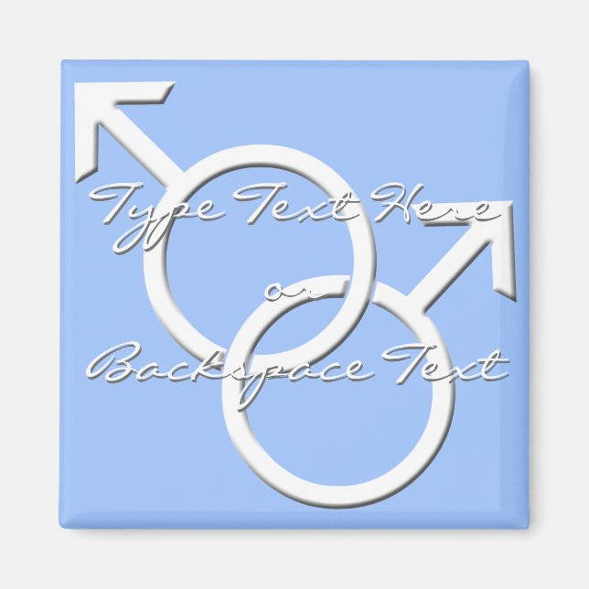 Gay pride Fridge Magnets Samma-Sex Man Kärlek Magn Magnet (Framsidan)