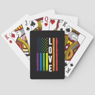 Gay Pride-gåvor män kvinnor HBT regnbågsflagga Gay Casinokort