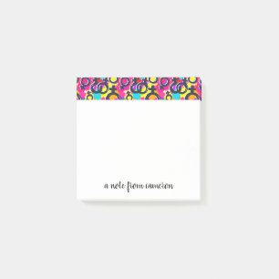 Gay pride Gender Neon Mönster Post-it Block
