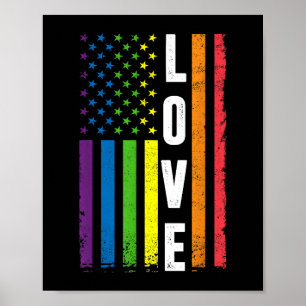 Gay pride ger Manar Kvinnor HBT Rainbow Flagga Gay Poster