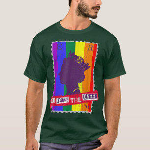 GAY PRIDE GOD SPARA QUEEN RAINBOW FLAGGA T-Shirt