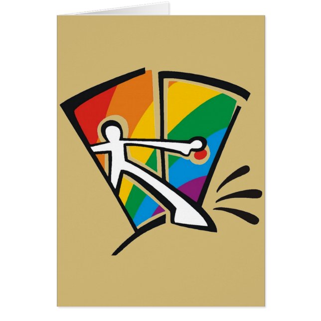 Gay pride hälsningskort (Framsidan)