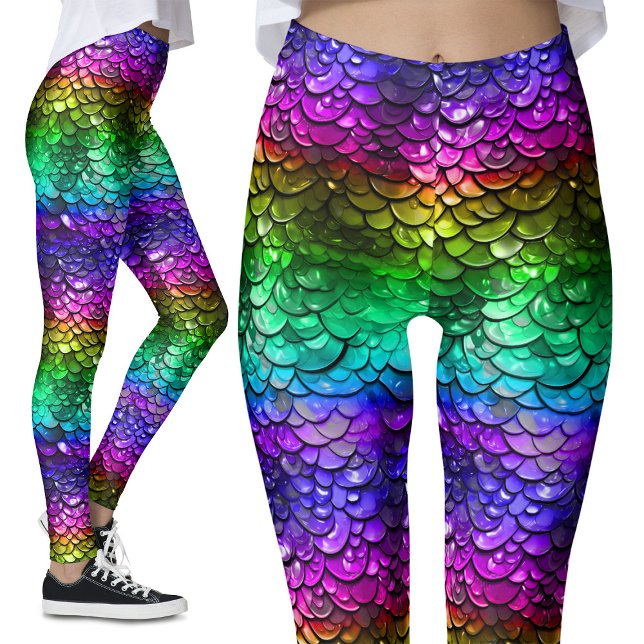 Gay pride HBT-Blöten Rainbow Se Sjöjungfru Svan Leggings (Skapare uppladdad)