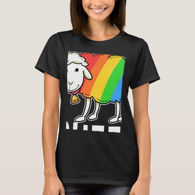 Gay pride, HBT-personer, knuggar regnbågsfåret i f T Shirt (Framsida)