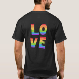 Gay pride HBT-regnbåge flagga kärlek är kärlek HBT T Shirt