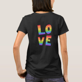 Gay pride HBT-regnbåge flagga Kärlek är Kärlek HBT T Shirt