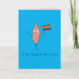 Gay pride HBT TQ Yam I är stolt Kort
