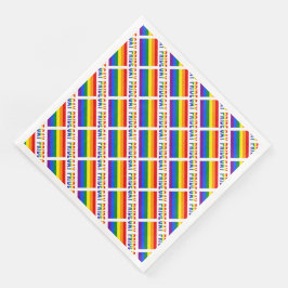 Gay Pride HBTQ Regnbåge Kakelparty Pappersservett