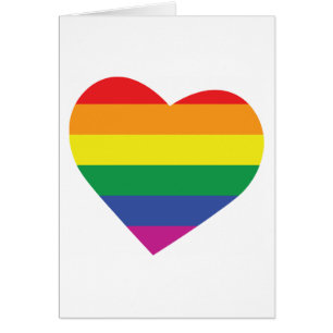 Gay pride Heart Hälsningskort