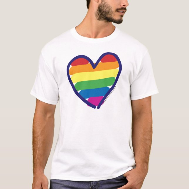 GAY-PRIDE-HEART-In-catneato Tee (Framsida)