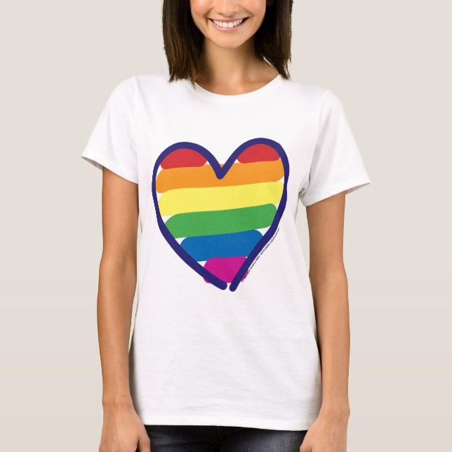 GAY-PRIDE-HEART-In-catneato Tee (Framsida)