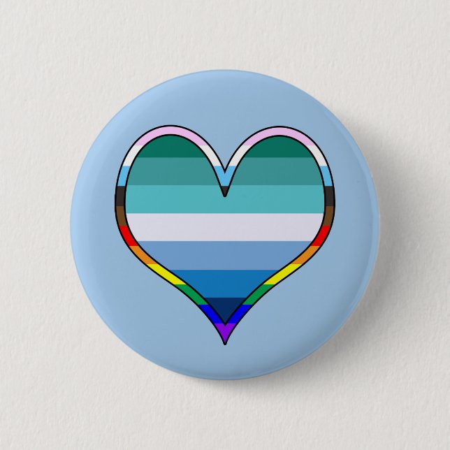 Gay pride Heart Knapp (Framsida)