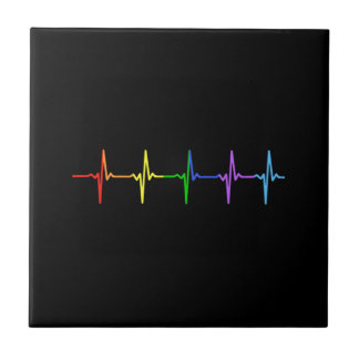 Gay pride Heartslag Pulse 4 Kakelplatta