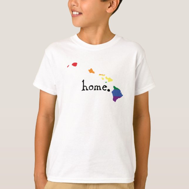 Gay pride hem| Hawaii T Shirt (Framsida)