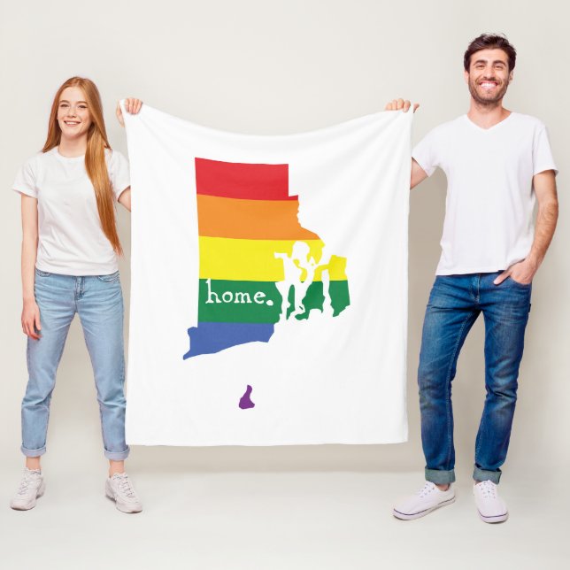 Gay pride hem| Rhode island Fleecefilt (På plats)