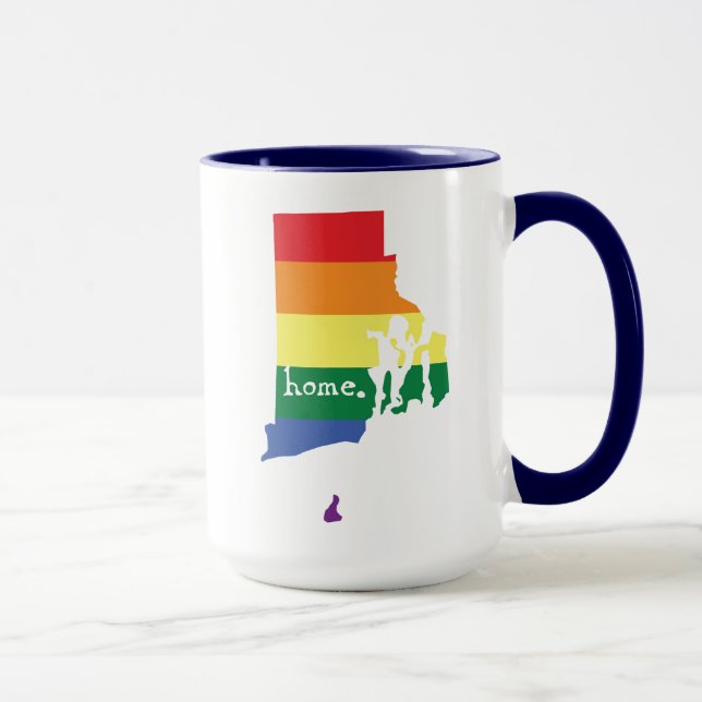 Gay pride hem| Rhode island Mugg (Höger)