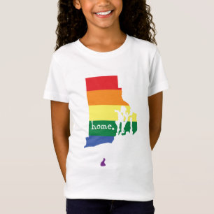 Gay pride hem Rhode island T Shirt