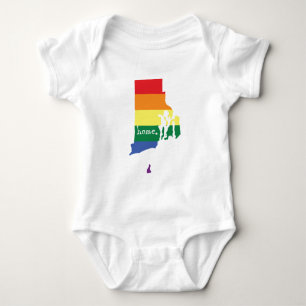 Gay pride hem Rhode island T Shirt