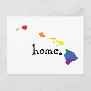 Gay pride Home Hawaii Vykort
