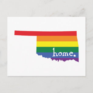 Gay pride Home Oklahoma Vykort