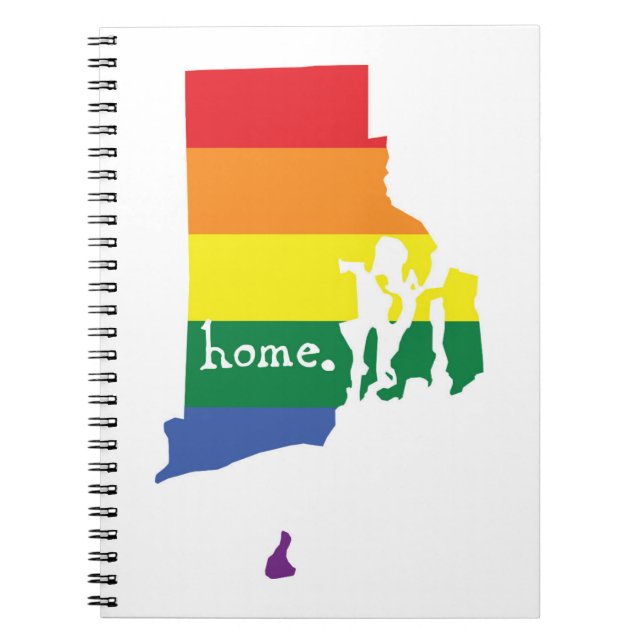 Gay pride Home | RHODE ISLAND Anteckningsbok (Framsidan)