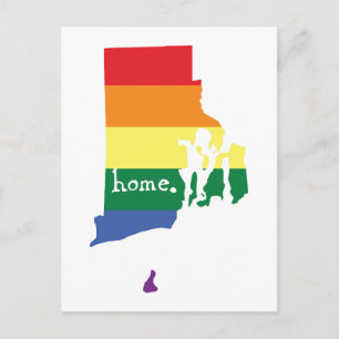 Gay pride Home   RHODE ISLAND Vykort
