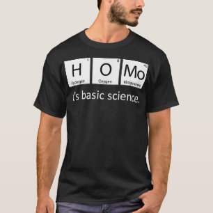 gay pride Homo sin grundvetenskap Periodic Bord LG T Shirt