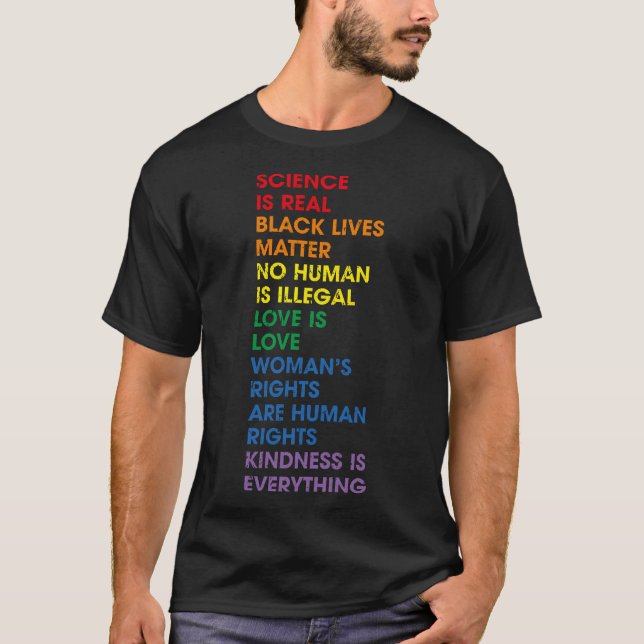Gay pride Human Högers Proud Ally LGBT HBT+ Prid T Shirt (Framsida)