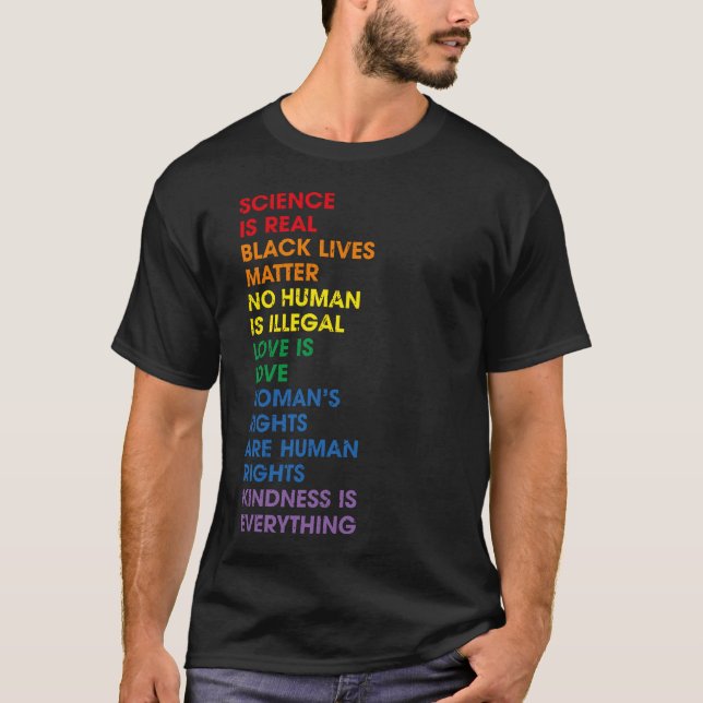 Gay pride Human Högers Proud Ally LGBT T Shirt (Framsida)
