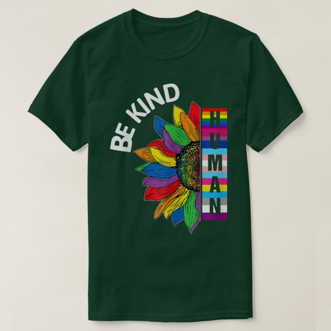Gay pride Human ,Rainbow Solrostyp LGBT Flagga T Shirt (Design framsida)