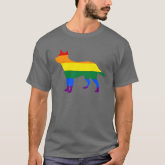 Gay pride Hund Australien Cattle Hund Rainbow Flag T Shirt