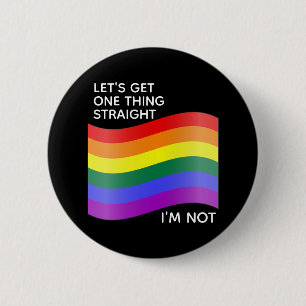 Gay pride I är inte Rak offert Knapp