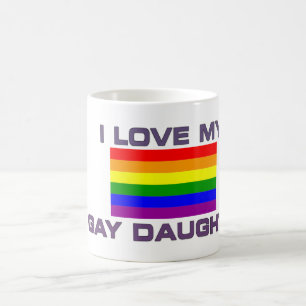 GAY PRIDE I KÄRLEK MY GAY DAUGHTER KAFFEMUGG