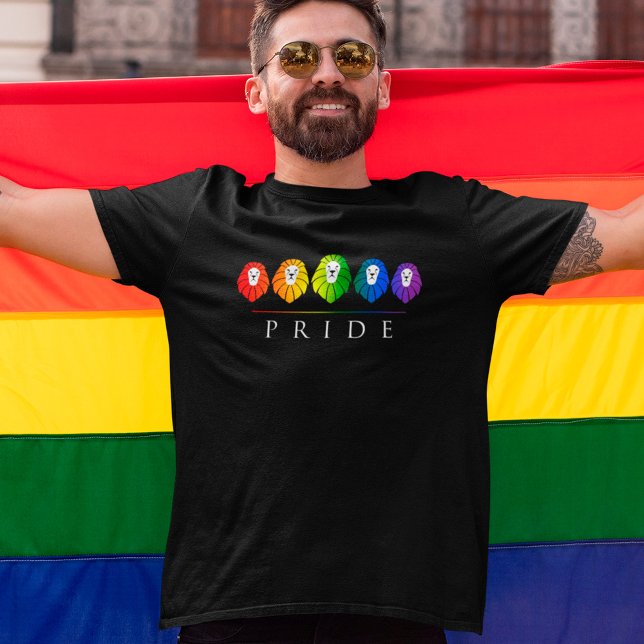 Gay pride i Lejon - HBT Rainbow T-Shirt (Skapare uppladdad)