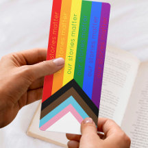 Gay pride Intersection Rainbow Flagga Bookmark