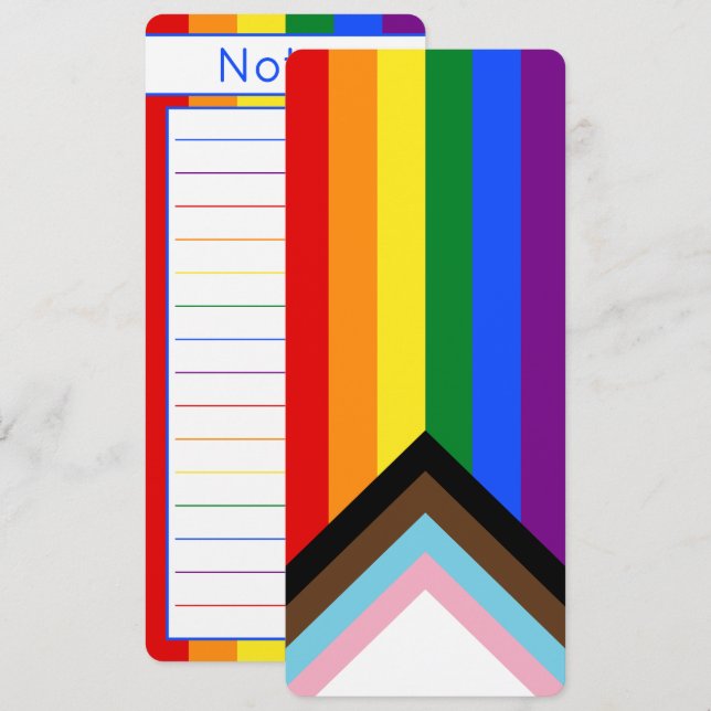 Gay pride Intersection Rainbow Flagga Notes Bookma (Fram/baksida)