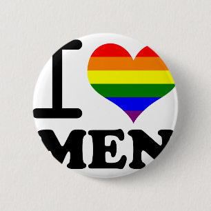 Gay pride - jag älskar min kompis knapp