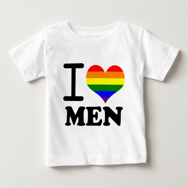 Gay pride - jag älskar min kompis tee (Framsida)