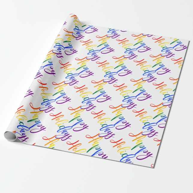 Gay pride-julen HBT Rainbow Glad helg Presentpapper (Utrullad)