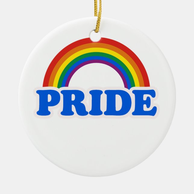 GAY PRIDE JULGRANSPRYDNAD KERAMIK (Framsidan)