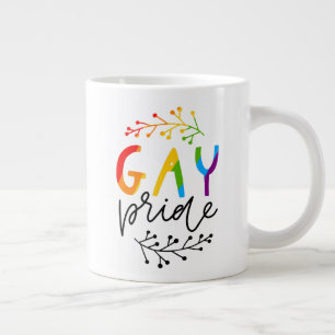 Gay pride jumbo mugg