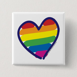 Gay pride Kärlek Heart Knapp