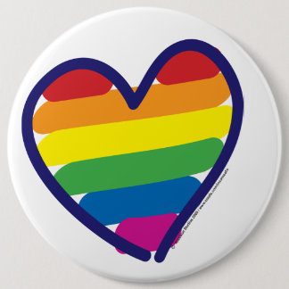 Gay pride Kärlek Heart Knapp