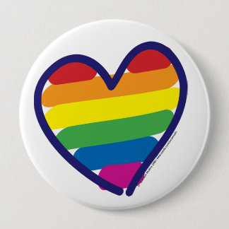 Gay pride Kärlek Heart Knapp