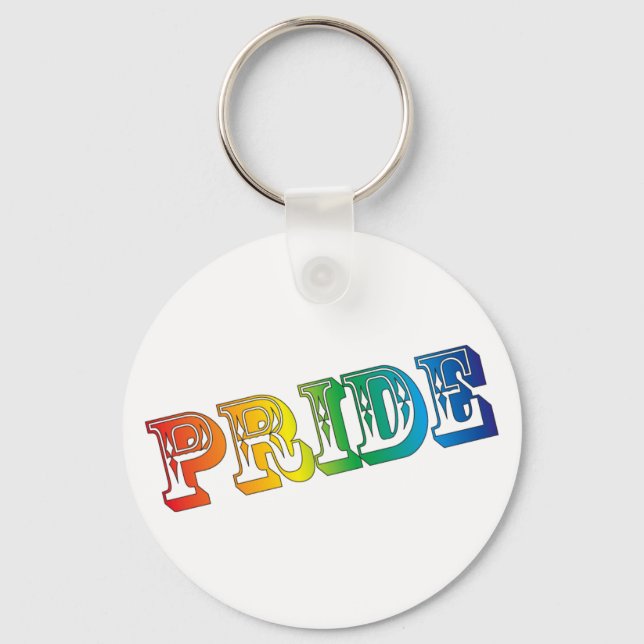 GAY PRIDE KEYCHAIN 8 NYCKELRING (Framsida)