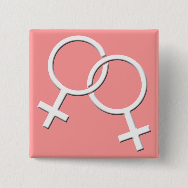 Gay pride-knappar Kärlek-knappar med samma kön Knapp (Framsida)