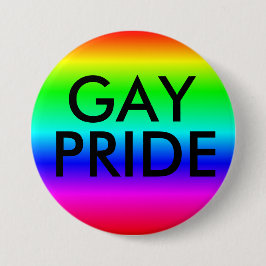 Gay 'Pride'-knappen Regnbåge Färg Knapp